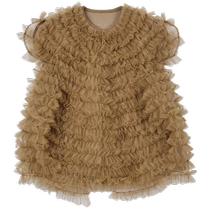 New Jiangnan Buyi childrens clothing fungus edge mesh dress 24 autumn girls jnbybyjnby1O8G11380