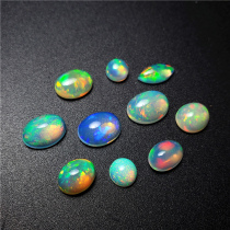 Top Super fire color colorful Opal low price natural opal naked stone peer naked stone OB21A new update