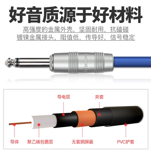 Kirlin Corinth Power Guitar Line Line Shoom Calling Audio Wood Box Effect Instrument 10 15 20 метров