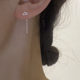 S999 순은 크라운 귀 와이어 틈새 디자인 스털링 실버 귀 피어싱 빨 수있는 수면 프리 귀걸이 여성을위한 간단한 다용도 귀걸이