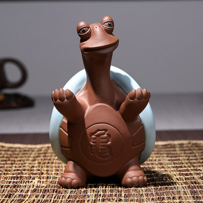 茶宠精品 | 青瓷长寿龟乌龟茶玩,现代家居的艺术点缀🌿-茶宠摆件-淘宝百科网