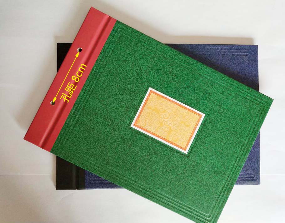 Letterbook clip cover 16K open color face account clip loose-leaf tent books Beneming fine account Page custody account leather paper plate