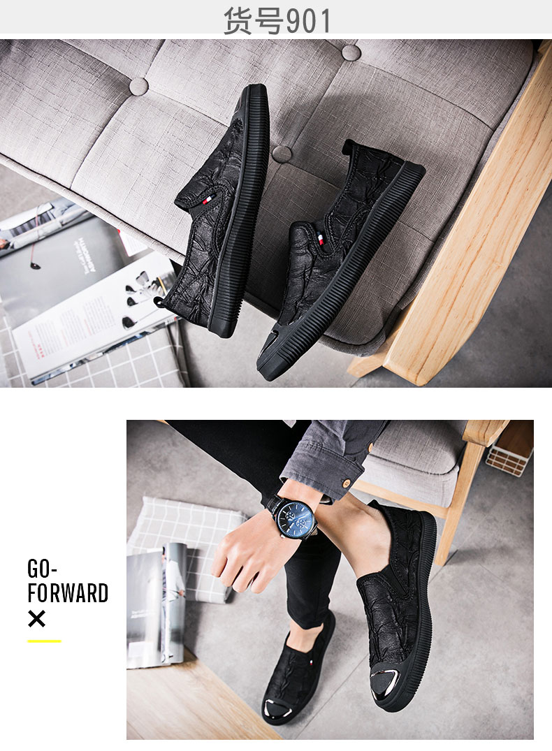 Giày nam mùa thu châu Âu giày nam cao cấp giày cao cổ cộng với nhung cao su Gaobang giày nam 2018 mùa đông mới sneaker nam