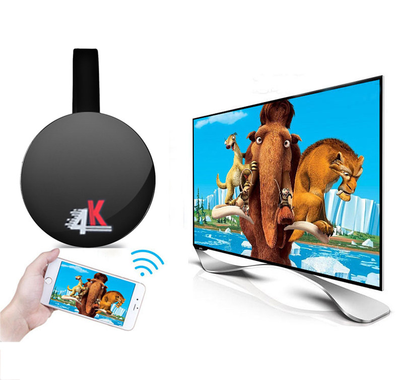 Wireless Screen Mirroring Device, Dual-Band, Low-Latency, Connects Mobile Phones to Tv, Wireless Screen Mirroring Device, Ultra-High-Definition Display