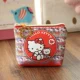 Dễ thương hello kitty phim hoạt hình cô gái trái tim màu hồng ví nhỏ tai nghe nhỏ lưu trữ vật phẩm túi xu coin