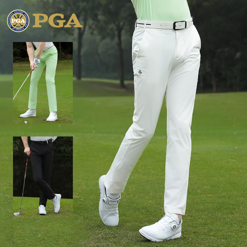 American Pga Golf Pants Men's Summer Breathable Sports Pants Elastic Waistband Men's Pants Golf Clothing