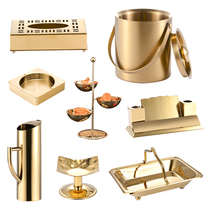 Bar KTV table supplies Full set of fruit plate Snack plate wine dispenser Microphone stand ashtray ice bucket Stainless steel