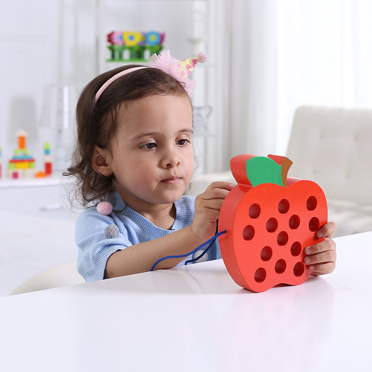 Children's Fine Motor Exercise Toy 0-1-3 Years Old Baby Baby Beaded Beaded Puzzle Girl