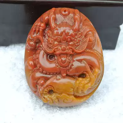 Huanglong jade belt buckle waist to send husband to boyfriend long atmosphere men jade belt buckle waist card