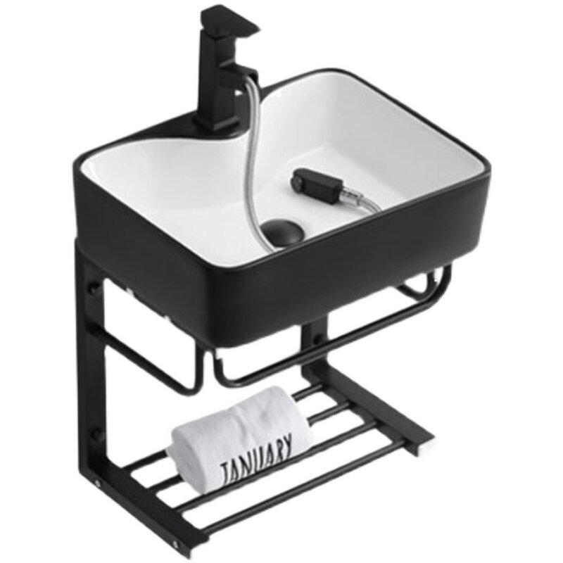 Light luxury wall-mounted washbasin small apartment washbasin balcony powder room mini wall-mounted washstand bracket basin