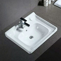 Embedded wash basin square table Basin semi-embedded wash basin ceramic washbasin household basin basin wash basin