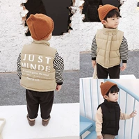 Áo H8 cotton bé nhỏ cộng với áo nhung dày cho bé trai vest ấm 1-3 tuổi trẻ em nước ngoài đa năng vest các mẫu gile đẹp cho bé