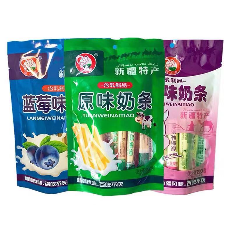 Xinjiang specialty German heart milk bar cheese milk stick original Yogurt Blueberry 200g grassland snack