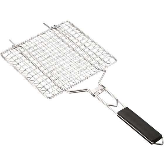 Forester household supplies barbecue plywood grid 304 stainless steel grilled fish clip tool meat vegetable barbecue net clip shot