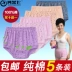 Đồ lót nữ trung niên và trung niên cotton nữ đồ lót cũ eo cao cỡ lớn quần short tam giác nữ quần lỏng đồ lót giá rẻ Eo cao