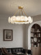 French-Style Light Luxury Marble Living Room Chandelier, Circular Designer Model, Mid-Century Style Song Aesthetic Dining Room and Bedroom Lighting Fixtures