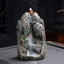 Reverse incense burner home Alpine flowing water creative ornaments rockery rockery aromatherapy indoor agarwood incense