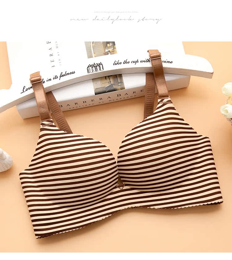 Một mảnh liền mạch áo ngực không vành điều chỉnh loại nhận sữa thu thập ngực nhỏ ngực cô gái quần lót ao nguc