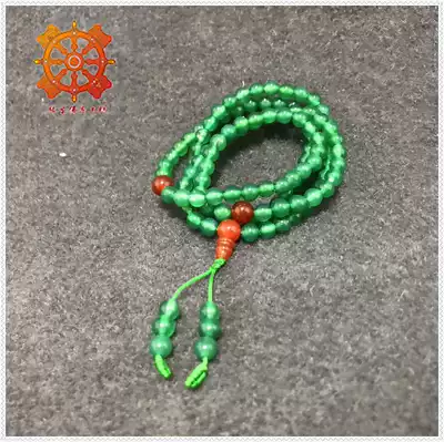 Fate Buddha 6mm green agate beads 108 green agate rosary green tosser practice optional