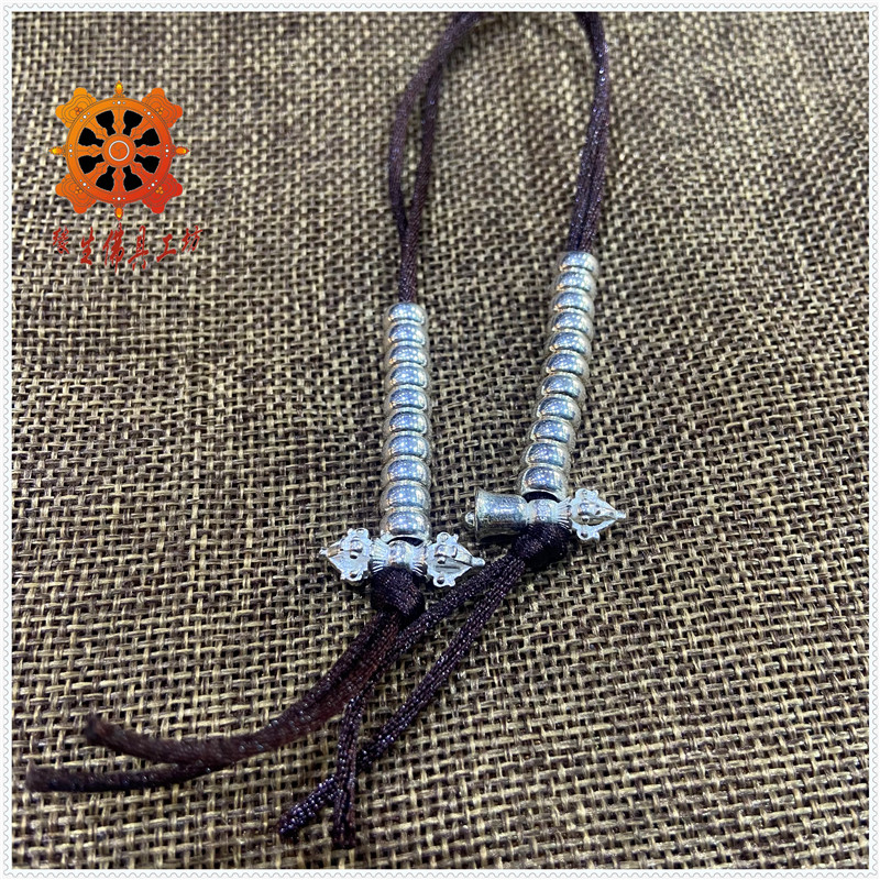 Edge Raw Buddha 925 Pure Silver Counter Counting Carver Beads Diy Accessories Five Ringer Pestle Accessories Weighs About 10g