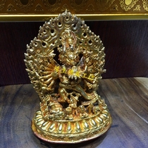 yuan sheng buddhism appliance Nepal imports copper amalgam gold da vader diamond double body custodian like Buddha