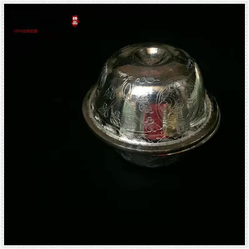 Edge Raw Buddha Buddhist Nepal 925 silver Water supply bowl Water supply Cup water purification bowl Set of 7 9 6 Wonker