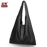 Демисезонная мягкая вместительная и большая кожаная сумка на одно плечо для отдыха, из натуральной кожи, воловья кожа