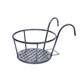 Wrought iron balcony stand railing flower stand guardrail hanging flower pot rack hanging basket rack home