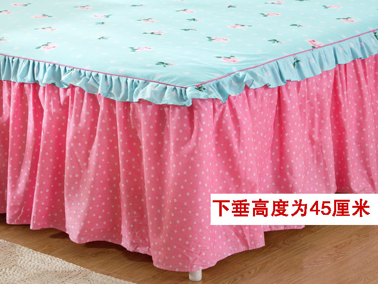 Khăn trải giường bằng vải cotton trải giường đơn mảnh Khăn trải giường 1,8m chống trượt ga giường 1,2m 1,5m giường công chúa váy ngủ - Váy Petti váy giường