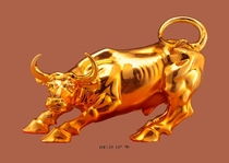 Haixin Buddha pure copper golden buffalo ornaments Pure copper cow elephant ornaments Office living room cattle