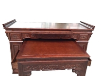 Buddha hall offering table Shrine Bodhisattva offering cabinet Solid wood offering table Lotus Guanyin God Table God of Wealth Table offering God case Gongtai Incense case