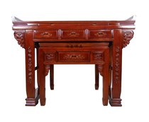 Duck foot camphor red table for Shen Tai Zonghan table Chinese traditional solid wood four feet for the table 128 155 wide