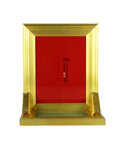 Haixin shop home with a simple fairy ancestor tablet glass thickened gold aluminum alloy tablet