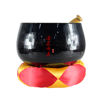 Pure copper instrument Copper chime Meditation bowl Pylon Buddha sound turn Sutra bowl Qing lead practice bowl Town house to ward off evil spirits send pad hammer