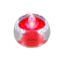 Haixin Buddha Buddha Hall electronic candle tasteless smoke-free LED simulation electronic safety red candle light