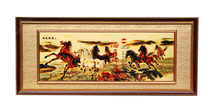 Company store opening Opening plaque Gift plaque Decorative calligraphy and painting Horse to success copperplate prints
