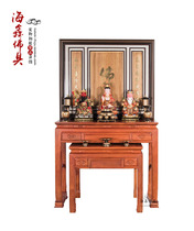 Haixin Buddha Buddhist supplies 128 incense camphor wood shrine Carved shrine cabinet God of wealth cabinet