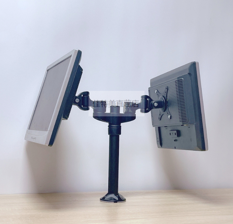 Display bracket dual-screen computer hanger tilt adjustment angle stretches up and down desktop two-screen computer hanger