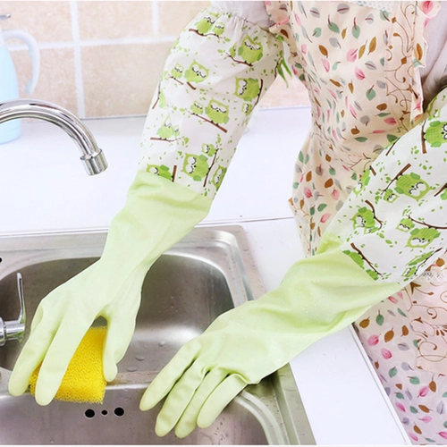 Удерживающие тепло флисовые водонепроницаемые перчатки, резиновое молочко, увеличенная толщина