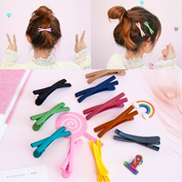 Nhật Bản và Hàn Quốc đơn giản cô gái ngọt ngào trái tim macaron kẹp tóc bangs clip từ clip frosted cross trẻ em kẹp tóc phụ kiện tóc - Phụ kiện tóc hộp kẹp tóc cho bé gái