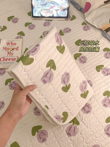 Соответствующая продолжительность тети в течение физиологического периода для хлопкового матраса для девочек -матрасов для девушек менструальные артефакты, утечки и анти -диртубранные, водонепроницаемые можно вымыть