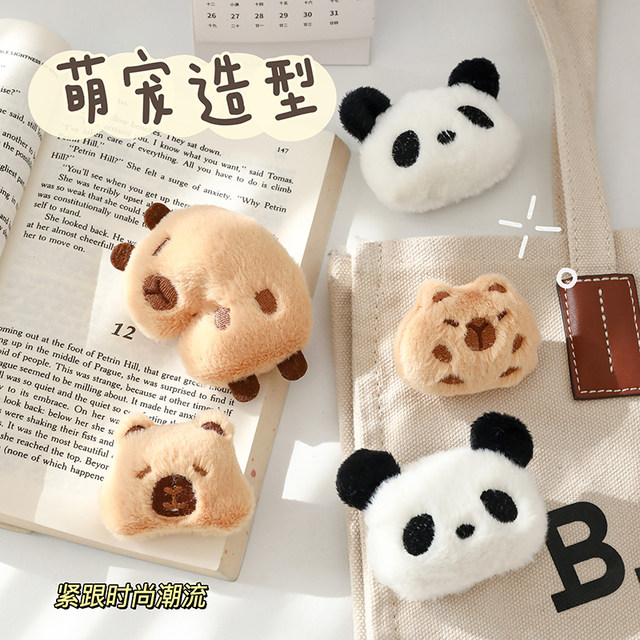 Panda brooch ສໍາ​ລັບ​ແມ່​ຍິງ​ກາ​ຕູນ​ງາມ plush doll doll pin ເຄື່ອງ​ນຸ່ງ​ຫົ່ມ​ອຸ​ປະ​ກອນ​ການ​ຕົກ​ແຕ່ງ badge ສ້າງ​ສັນ​