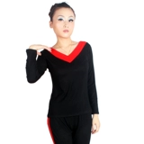 涪舞 Демисезонный осенний лонгслив, базовая приятная телу многоцветная спортивная одежда, большой размер