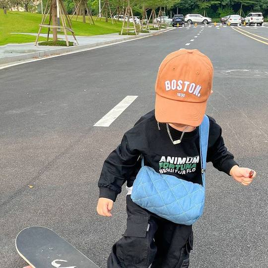 Baby cap for infants and young children new simple letter casual cap children's baseball cap versatile sun hat for boys and girls