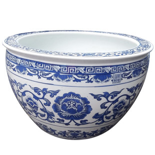 Ceramic Fish Tank Shallow Ceramic Fish Tank Gold Fish Tank Fish Tank Ceramic Large Blue and White Fish Tank Fish Tank Wholesale A1