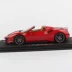 BBR 1:18 Mô hình xe mô phỏng mui trần màu đỏ Ferrari 488 Pista Spider - Chế độ tĩnh