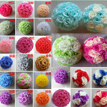 Emulation Rose Ball encryption embroidered ball Wedding room Decorated Commercial Field Hanging Ball 4s Shop Decorative Dance Prop Stop the flower ball