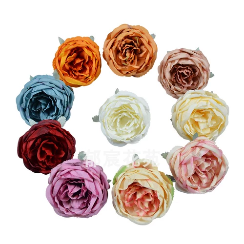 Реалистичный ретро аксессуар для волос, декоративные цветы ручной работы, французский стиль, в цветочек, DIY