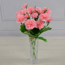 Emulated carnations fake flower silk flower small to decorate mothers teacher gift 10 head carnation flower