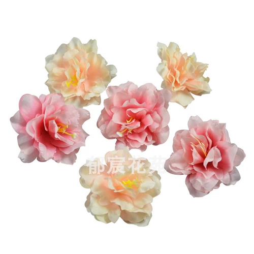 Моделируемая шелковая ткань цветы, трава ядра пиона цветочная головка, шляпа для обуви цветочниц, украшение цветов, свадебные цветы, имитируемый маленький пион